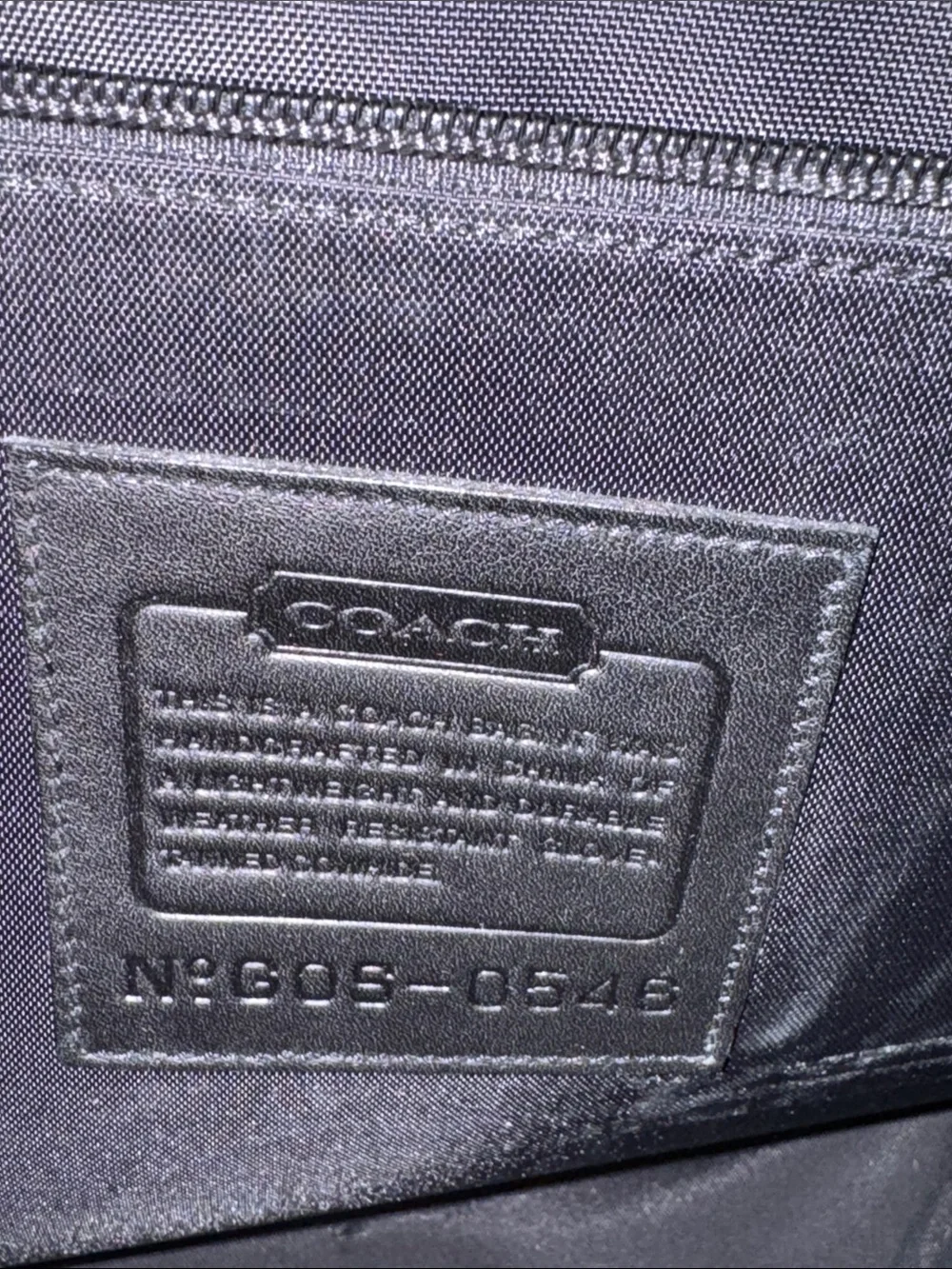 Vintage Coach 0548 Black Leather Business Briefcase Laptop Messenger bag Y2K